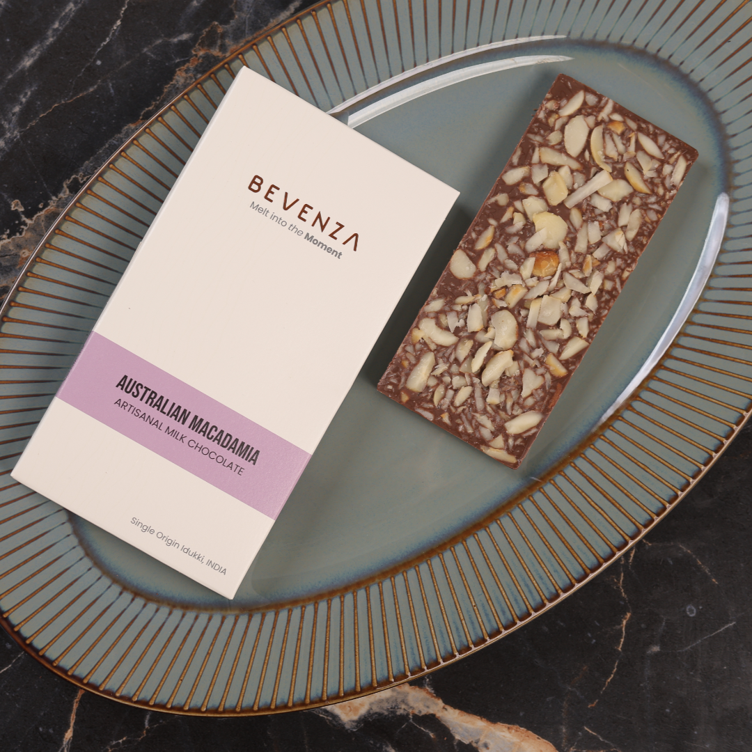 Bevenza Australian Macadamia Artisanal Milk Chocolate